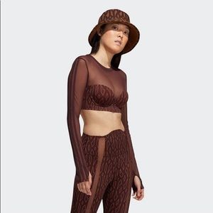 Adidas x Ivy Park “Icy Park” Monogram Crop Top